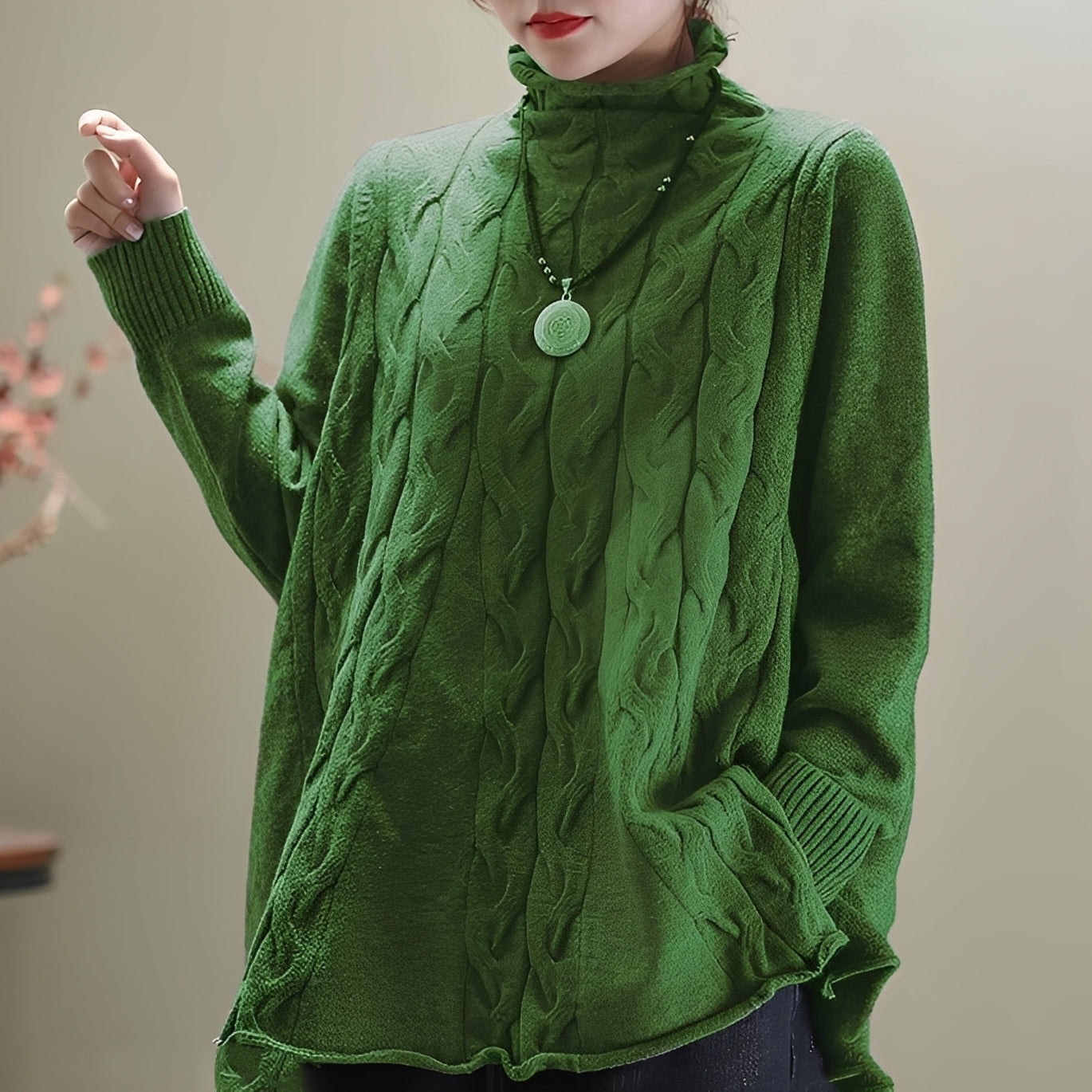 Carla - Bequemer Damenrollkragenpullover