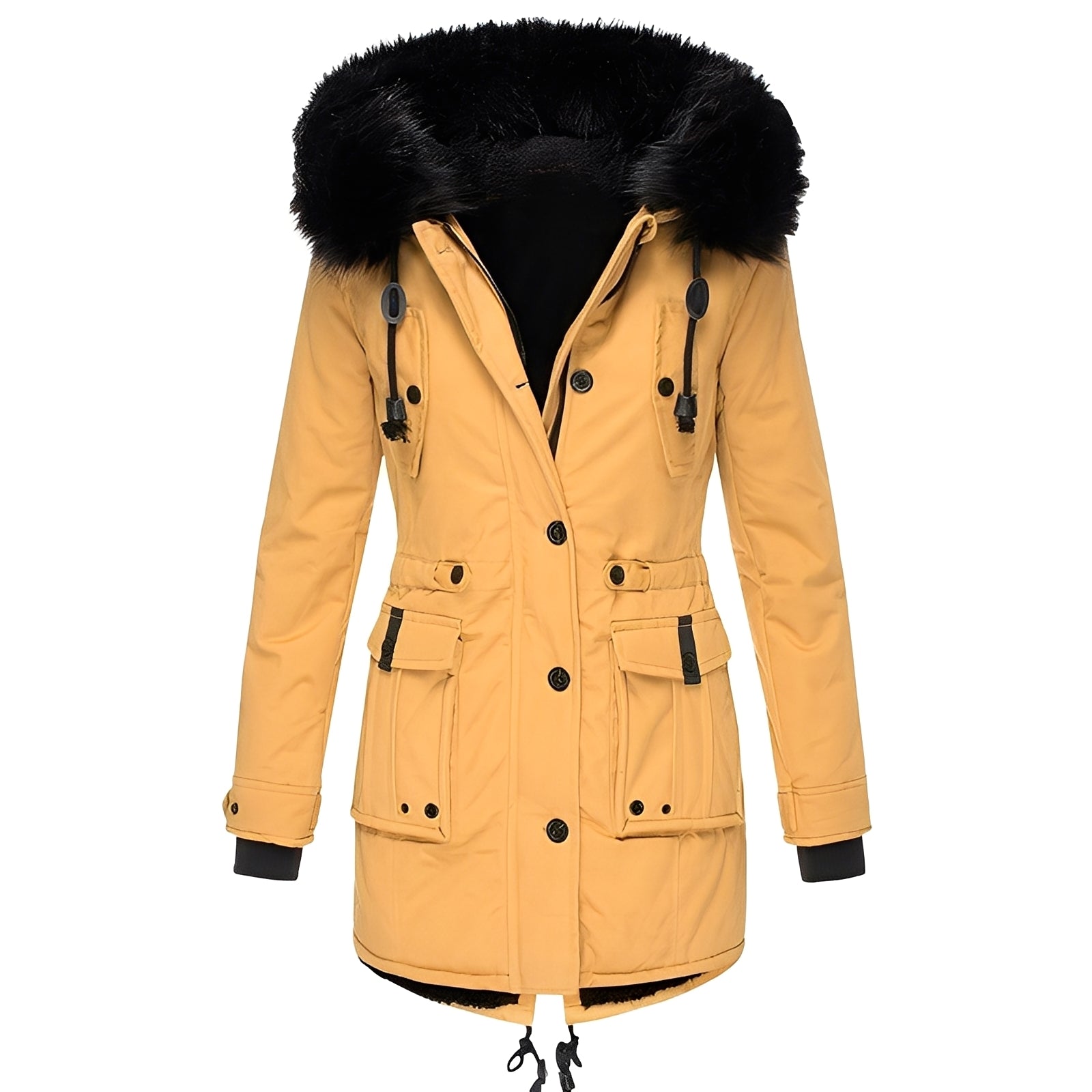 Elsie - Damen-Hoodie-Mantel mit Fleecefutter für warme Tage