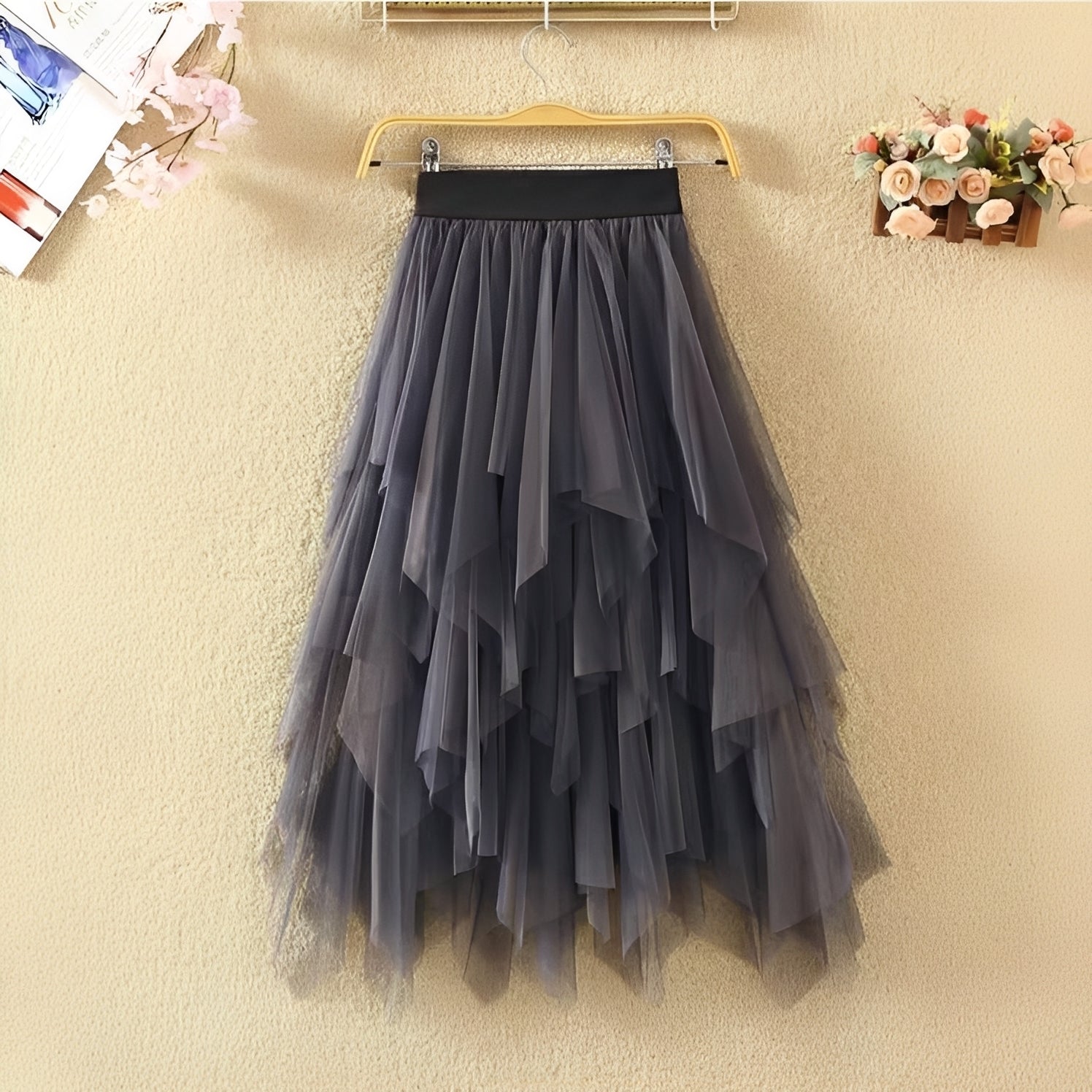 Rosie - Eleganter asymmetrischer Rock für Frauen