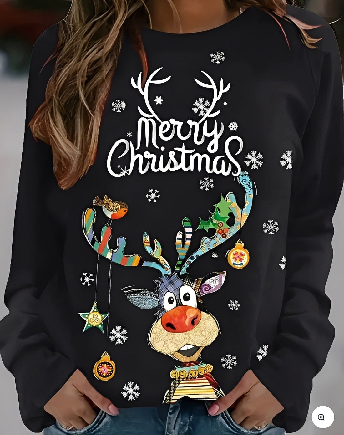 Quinty - Damen-Weihnachtspullover