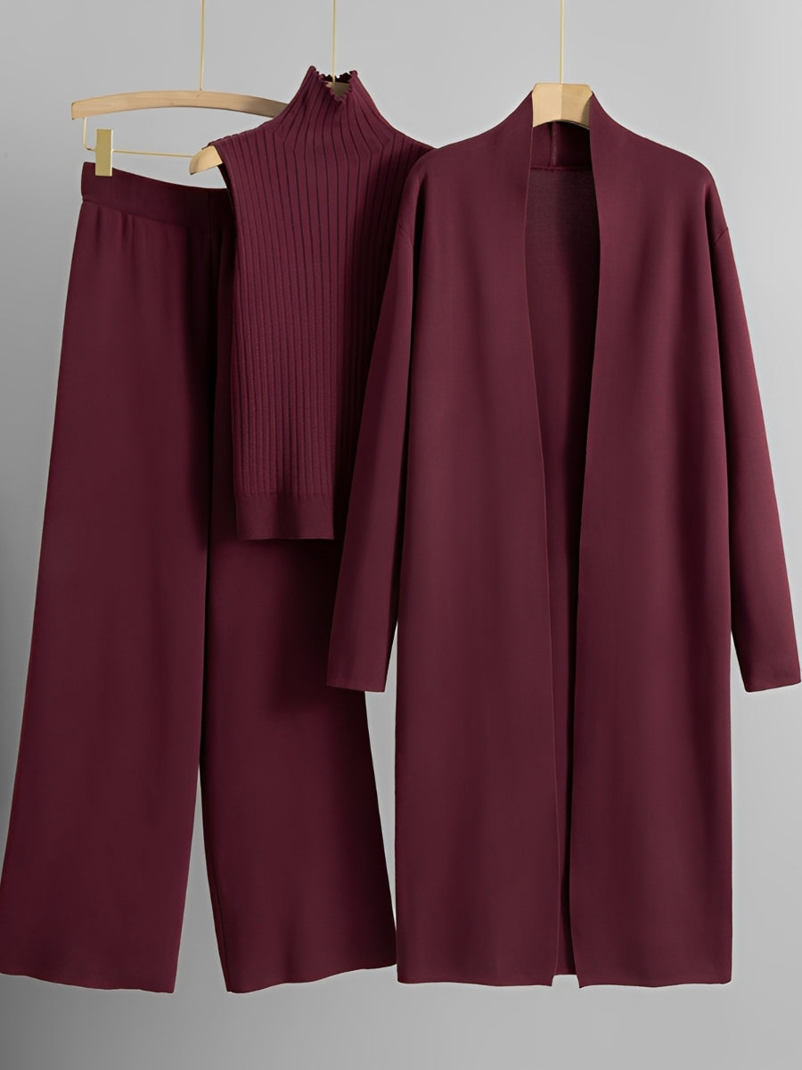 Angie - Schickes 3-teiliges Strickset für Damen