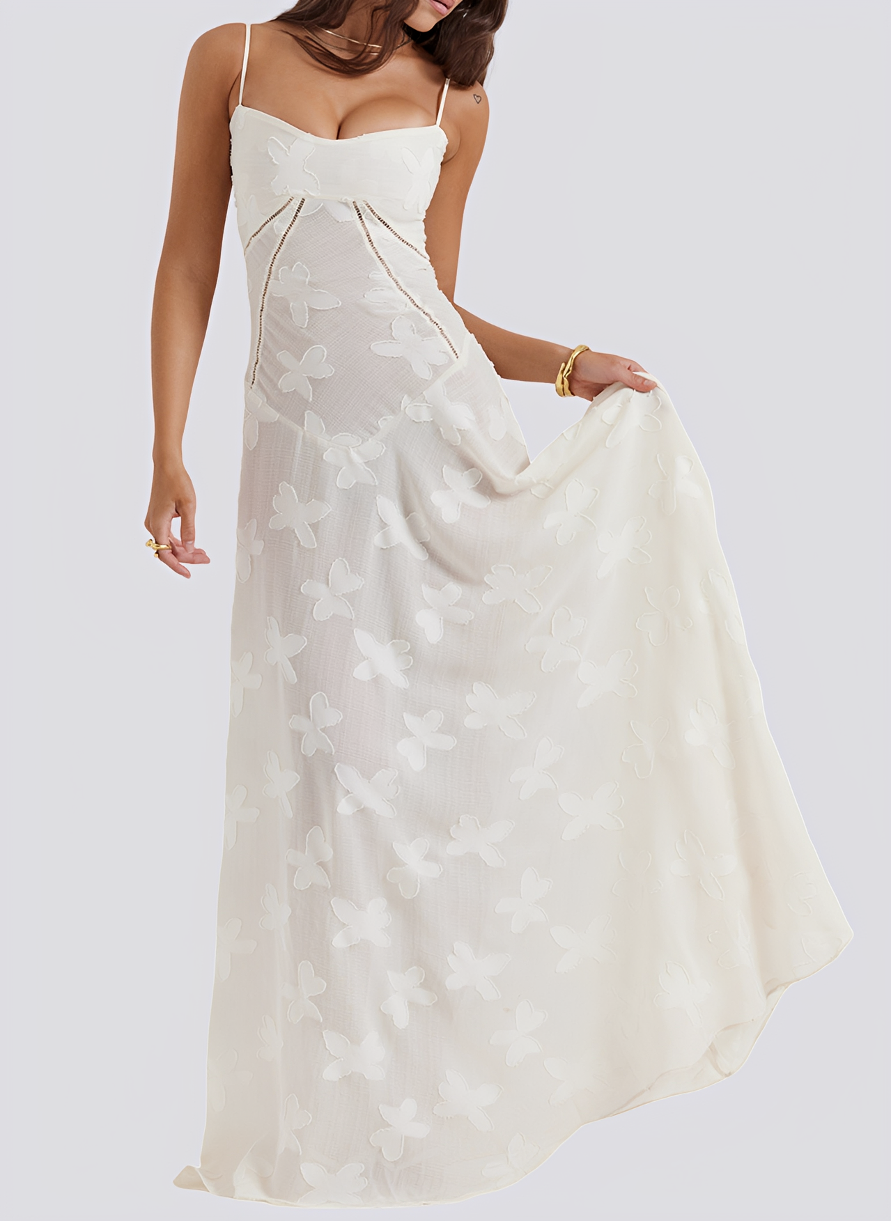 Lucia - Elegantes, eng geschnittenes Maxikleid für Damen