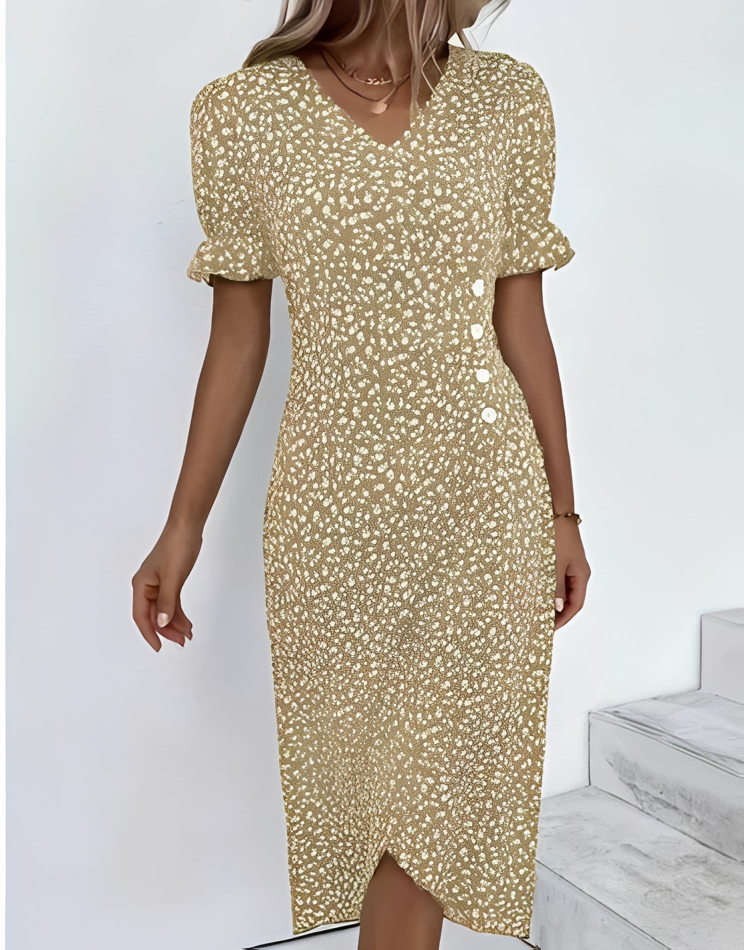 Rachael - Lockeres Wickelkleid mit Blumenmuster für Damen