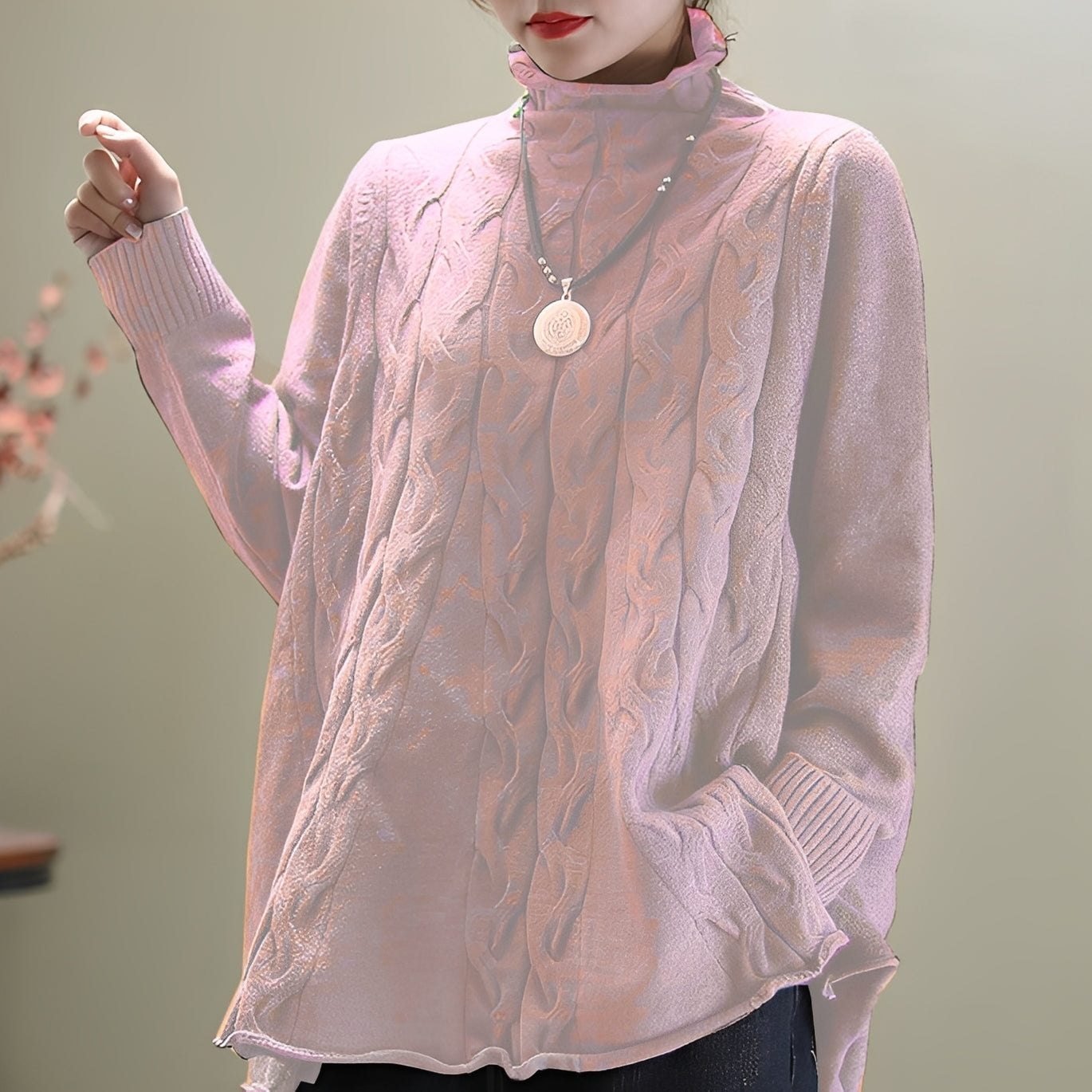 Carla - Bequemer Damenrollkragenpullover