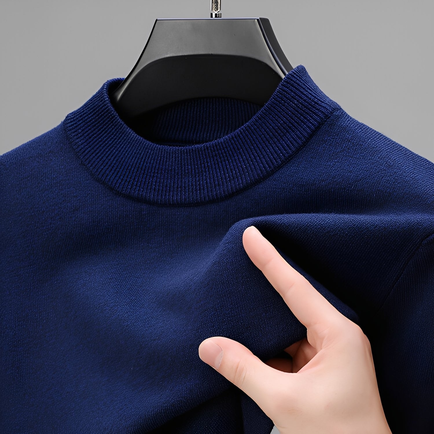 Davis – Bequemer Herrenpullover mit Saum