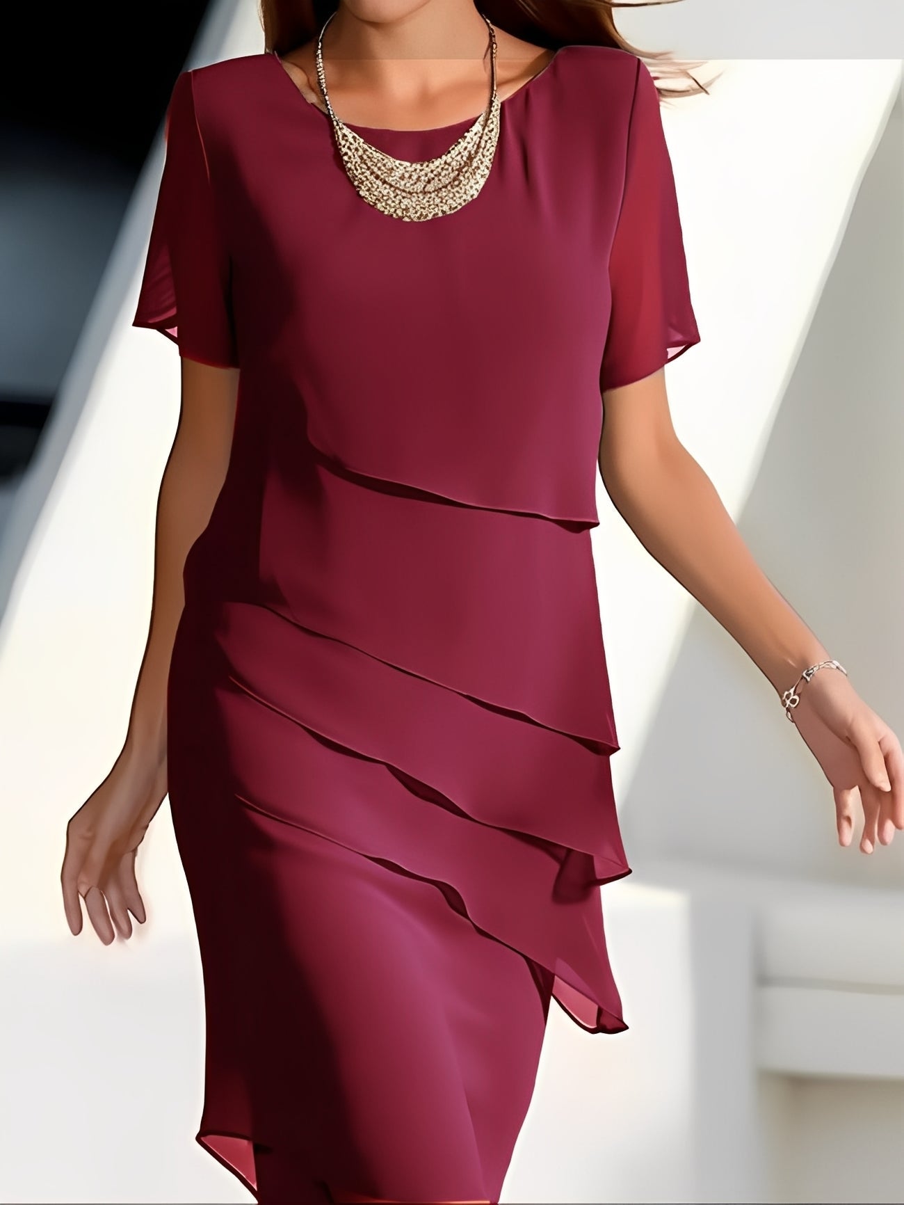 Isabella - Schickes Chiffonkleid für Damen