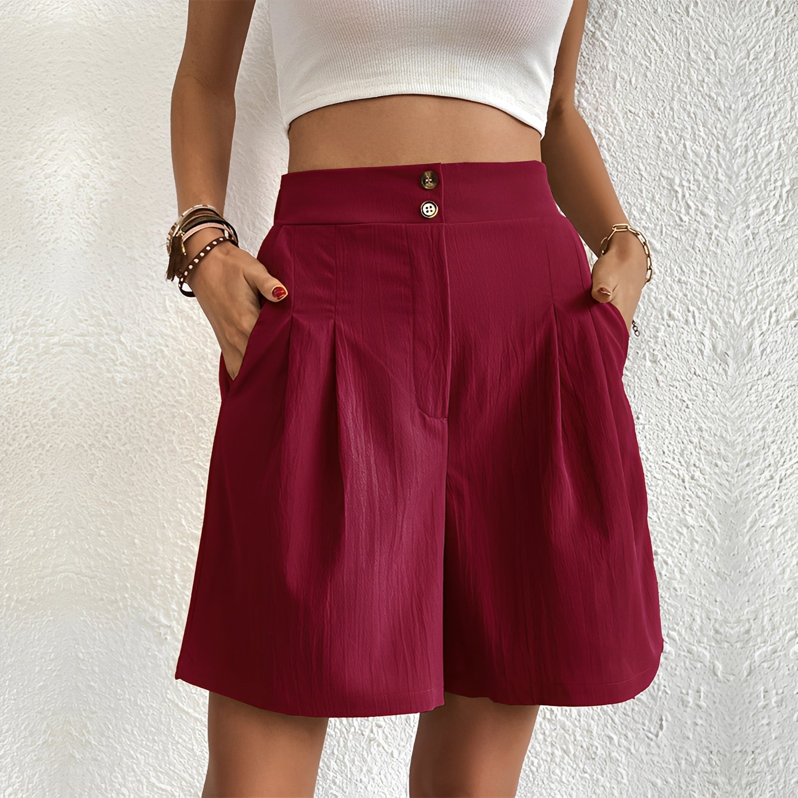 Ilse - Bequeme Shorts mit hoher Taille für Frauen