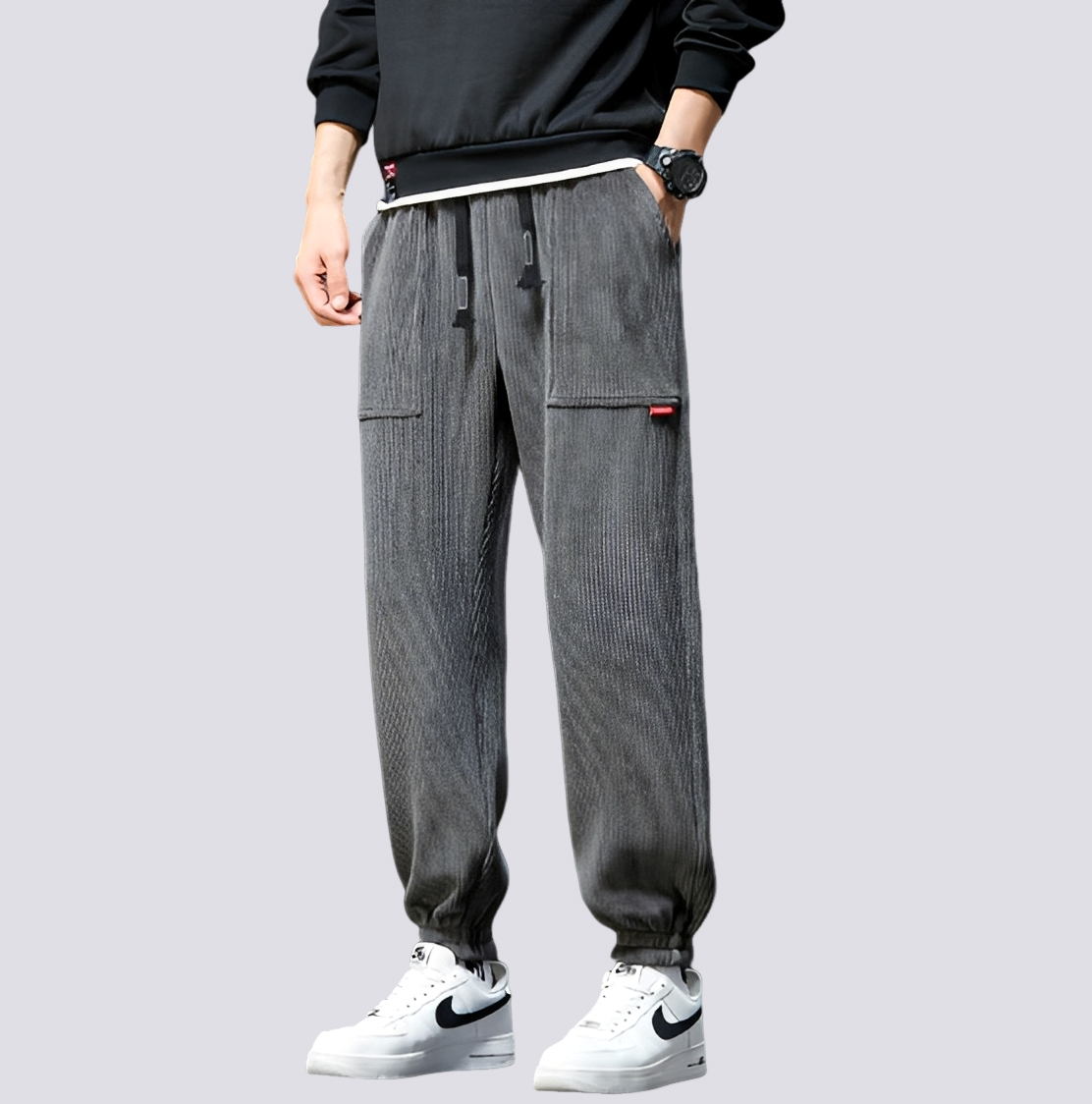 Benji - Komfortable Cord-Jogginghose für Herren