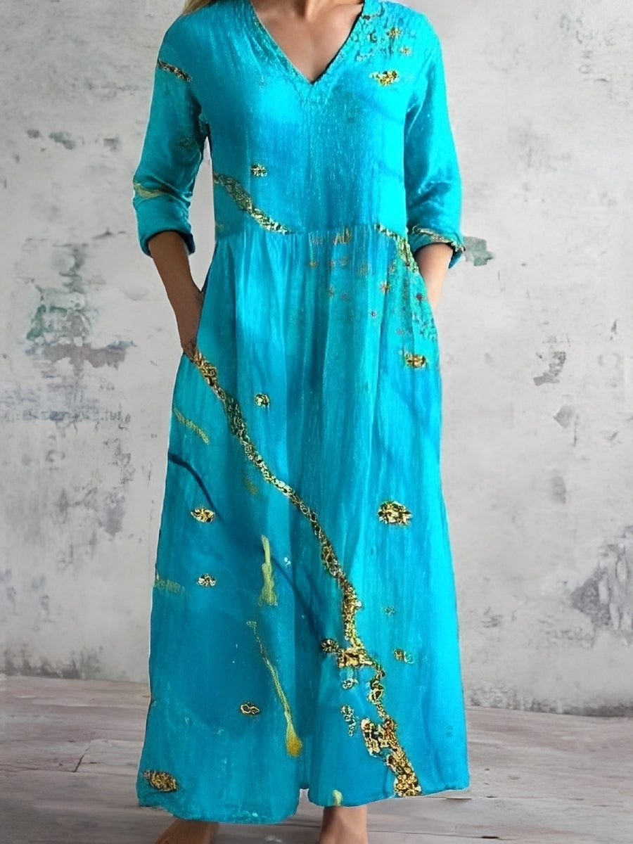 Eleanor - Fließendes Damen-Blumenkleid