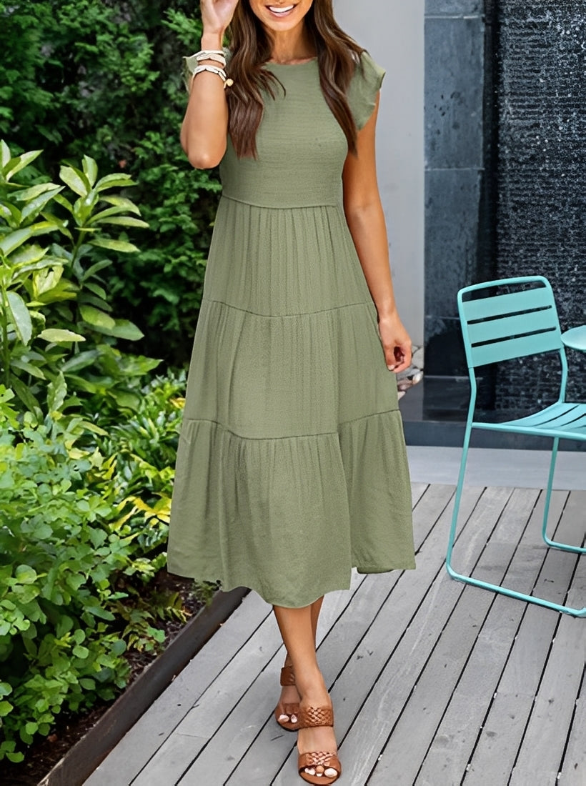 Sylvia - Entspanntes, fließendes A-Linien-Kleid