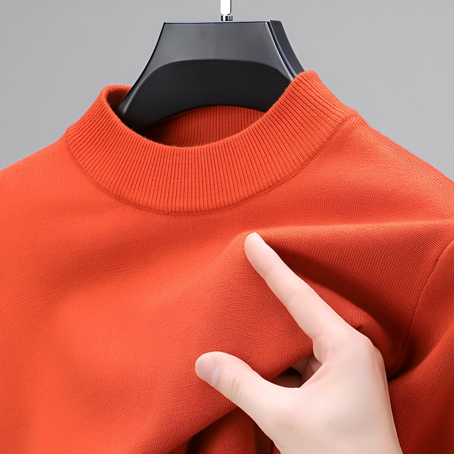 Davis – Bequemer Herrenpullover mit Saum