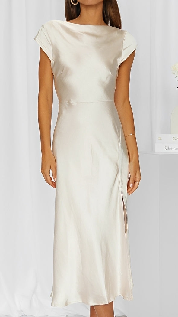 Alexa - Schickes Damen-Midikleid mit Flügelärmeln