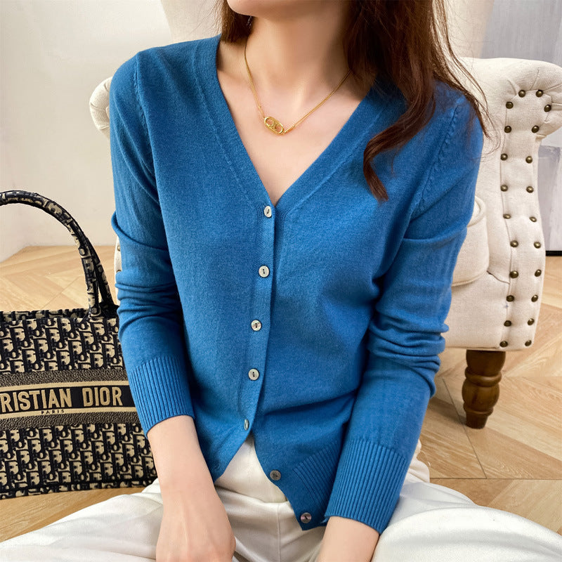 Lauren - Damen-Strickpullover mit stilvollen Knöpfen