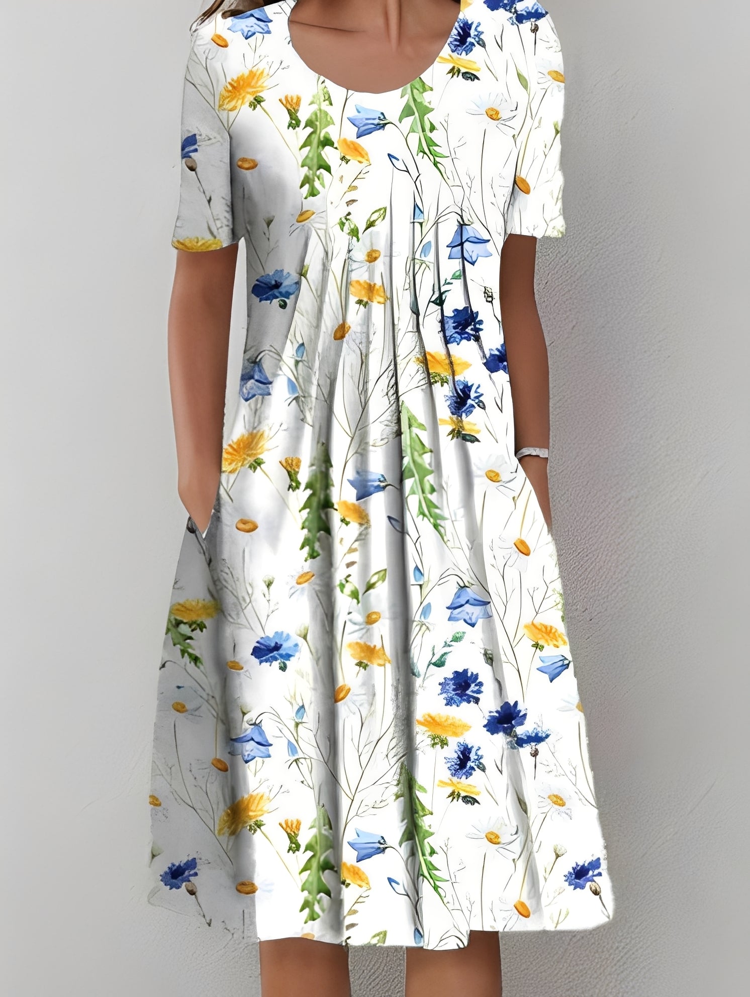 Jodie - Elegantes bedrucktes Kleid für Frauen