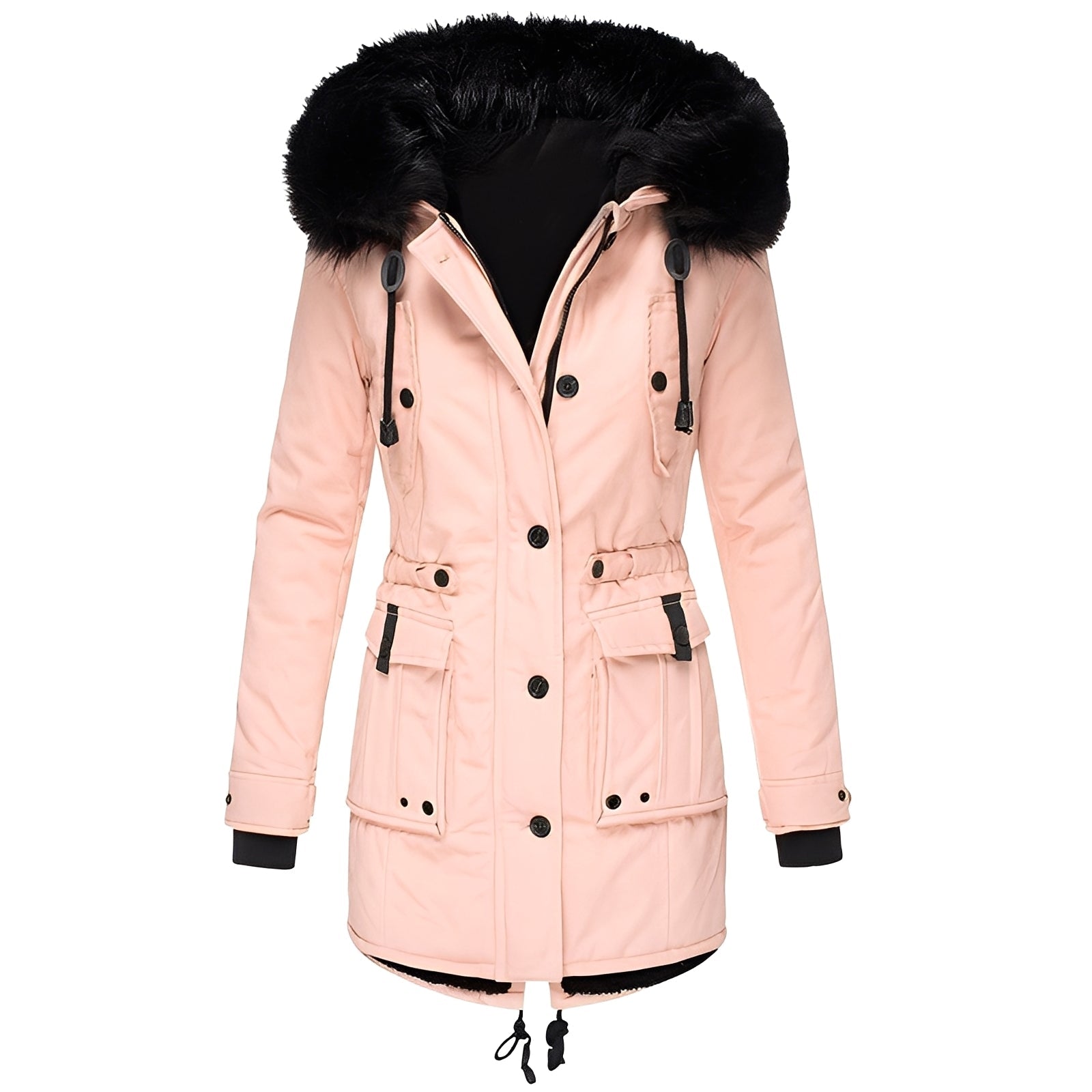 Elsie - Damen-Hoodie-Mantel mit Fleecefutter für warme Tage