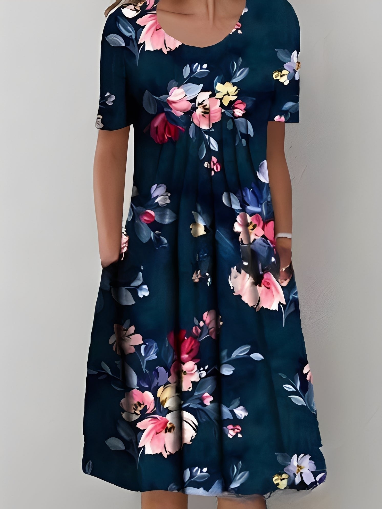 Jodie - Elegantes bedrucktes Kleid für Frauen