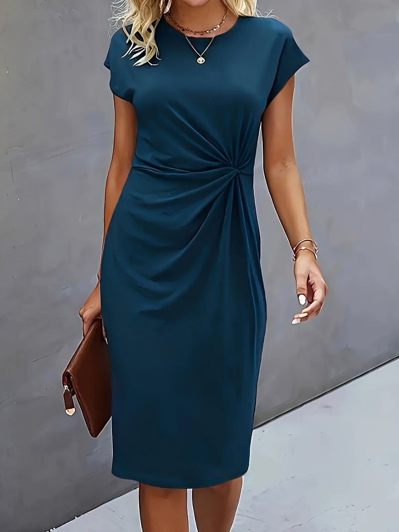 Alesha - Elegantes Midikleid für Damen mit Knotendetail