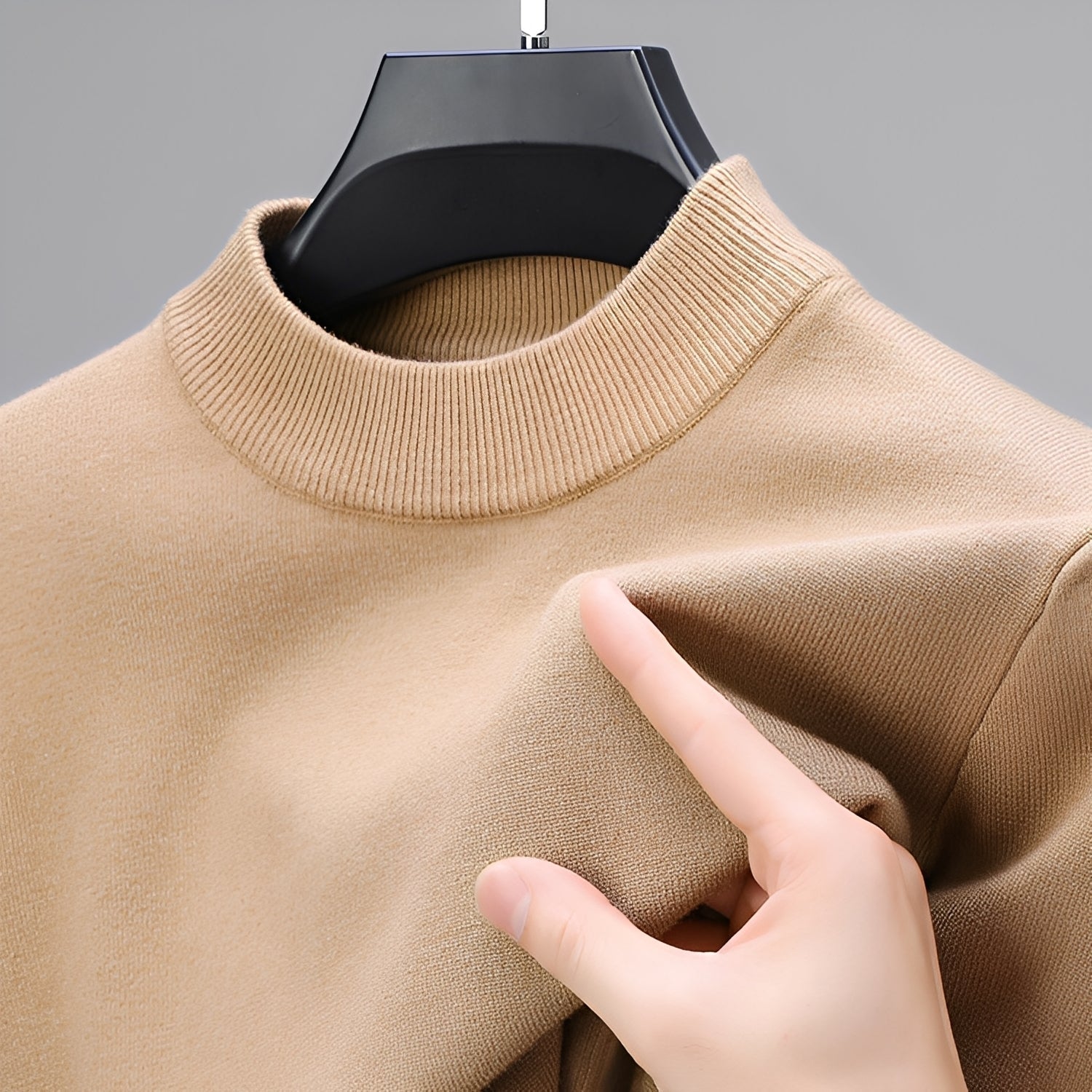 Davis – Bequemer Herrenpullover mit Saum