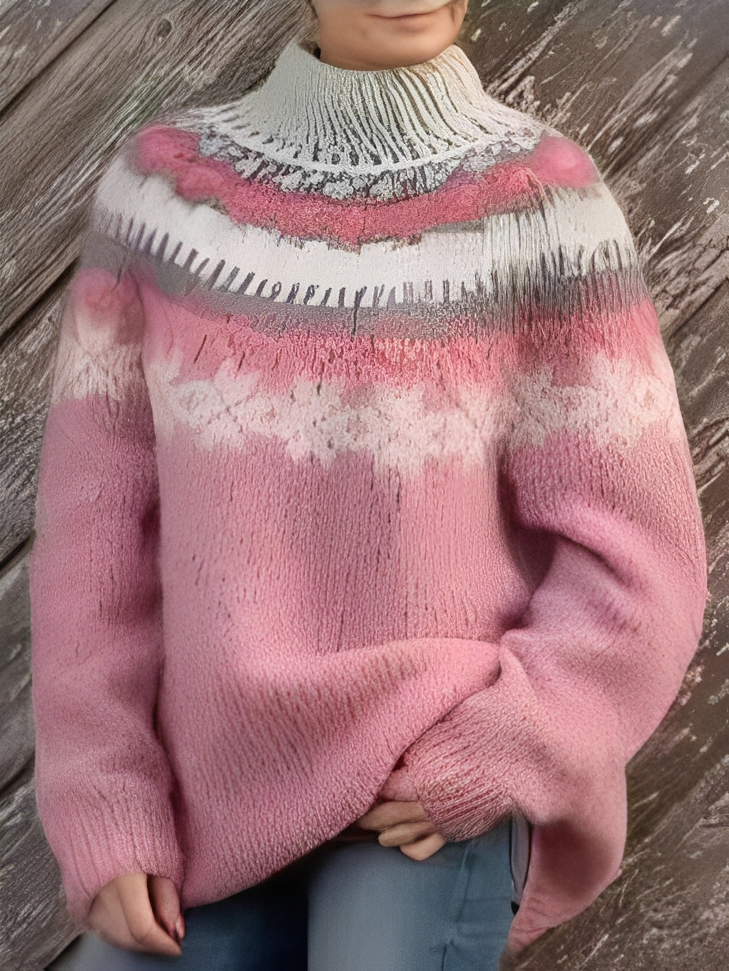 Lorine - Bequemer Damenpullover mit elegantem Muster