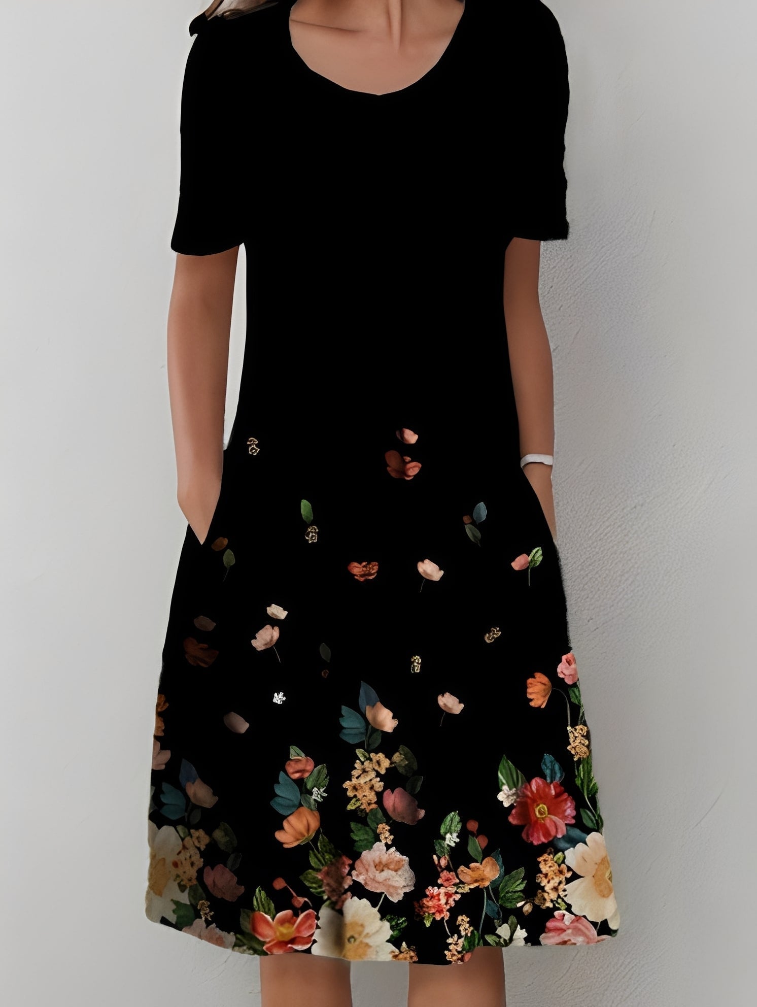 Jodie - Elegantes bedrucktes Kleid für Frauen