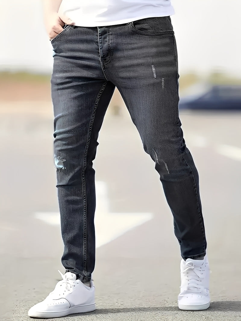 Jenson - Modische Herren-Skinny-Jeans mit Rissen