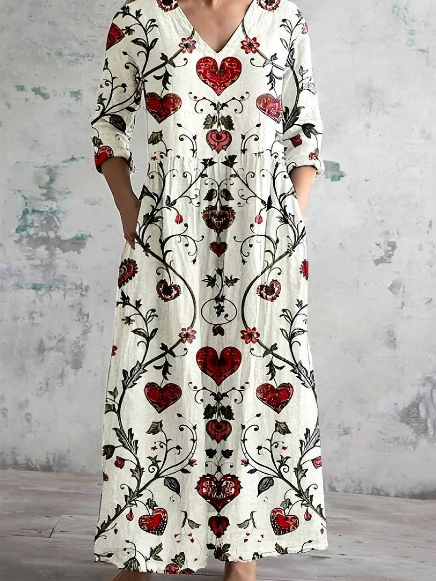 Eleanor - Fließendes Damen-Blumenkleid