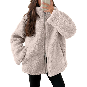 Evangelina - Bequeme Woll-Teddyjacke für Damen