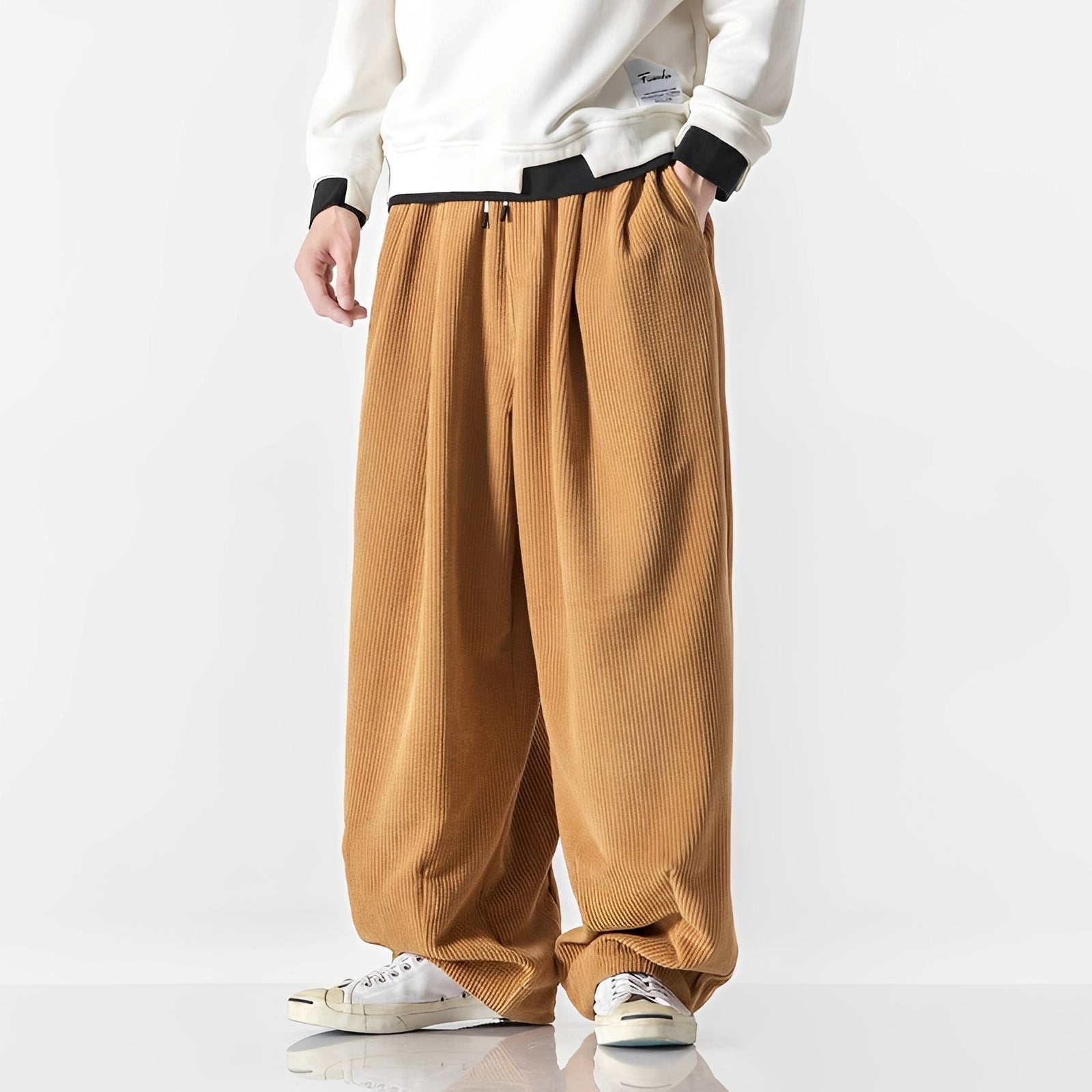 Frank - Lässige Cord-Jogginghose für Herren im modernen Stil