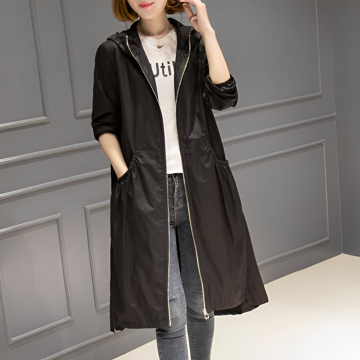 Margarette - Eleganter Regenmantel mit Kapuze für Frauen