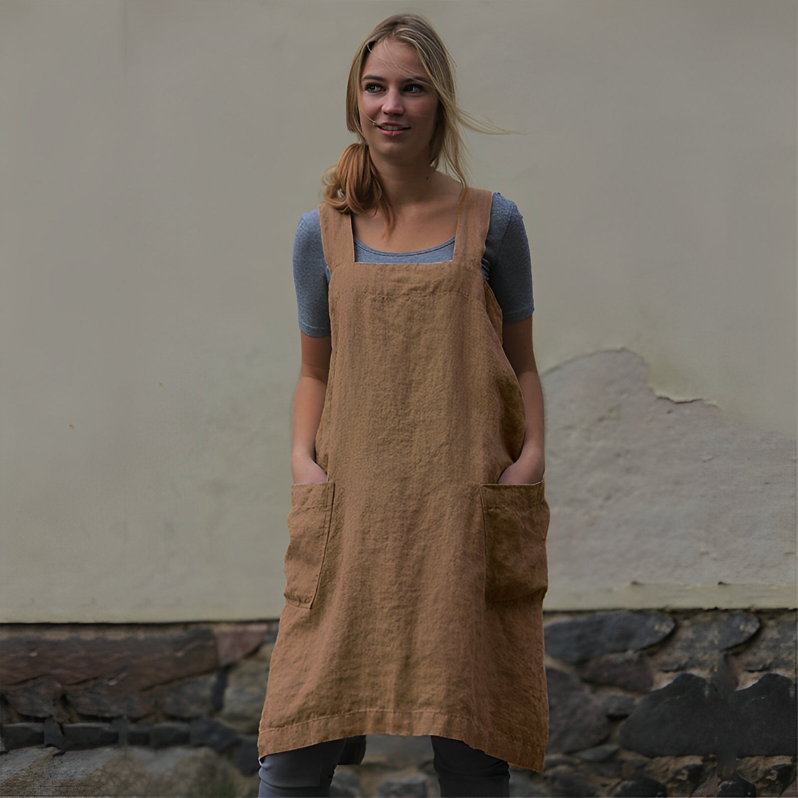 Mozelle - Damen-Sommerkleid mit Taschen im entspannten Design