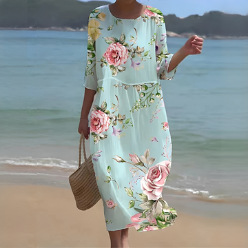 Emmelyn - Stilvolle Blumenrobe für Damen