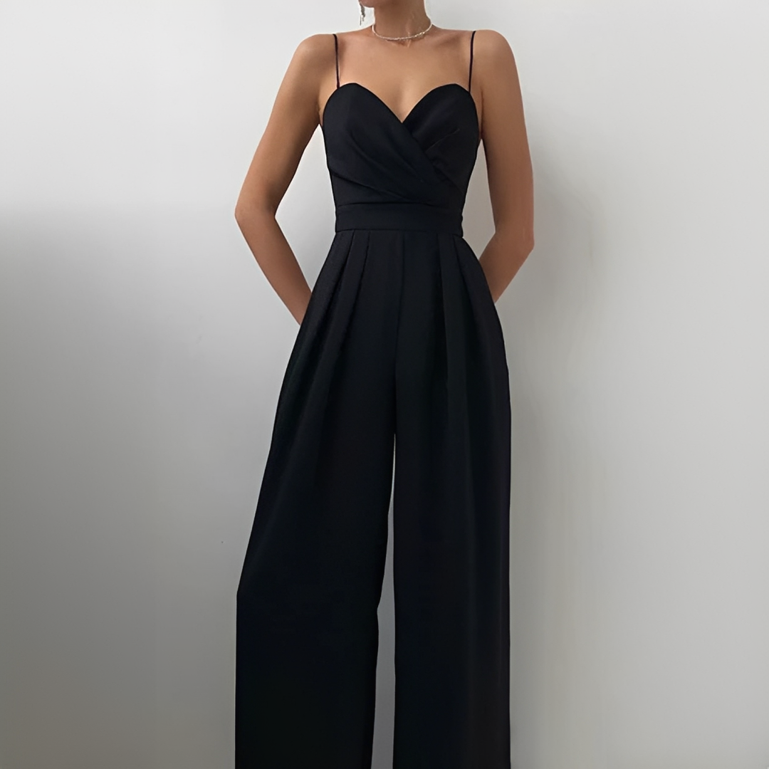 Glysha - Eleganter Jumpsuit mit weitem Bein für Frauen