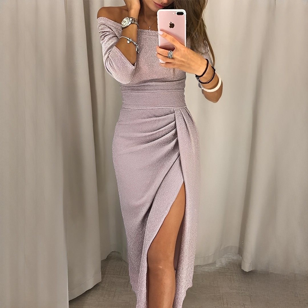 Cristy - Elegantes Kleid mit schulterfreien Trägern für Frauen