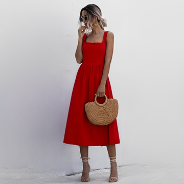 Lenna - Stilvolles ärmelloses Damen-Sommerkleid