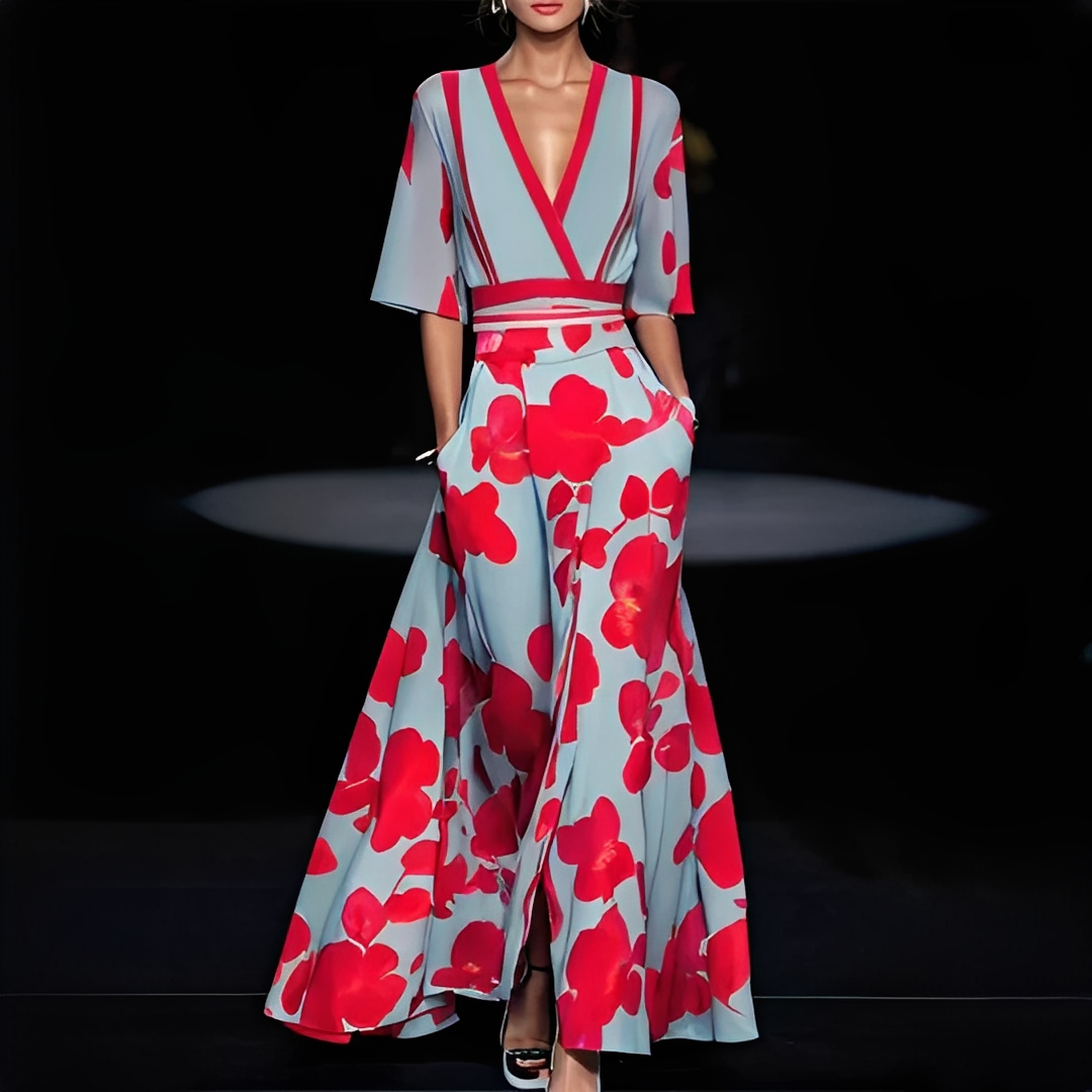 Genesa - Modisches Kleid mit kurzen Ärmeln für Damen