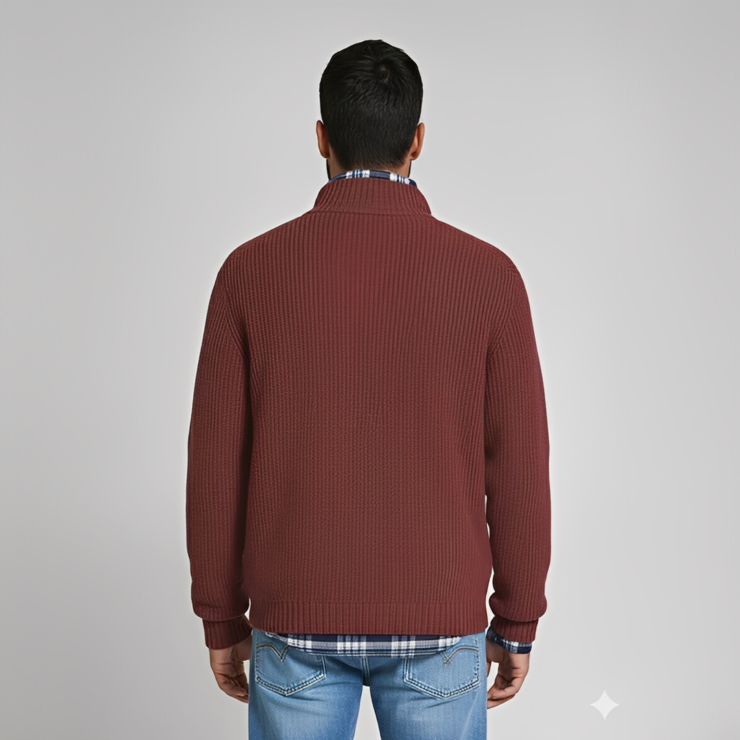Drix - Bequemer und warmer Herren-Halbzip-Pullover