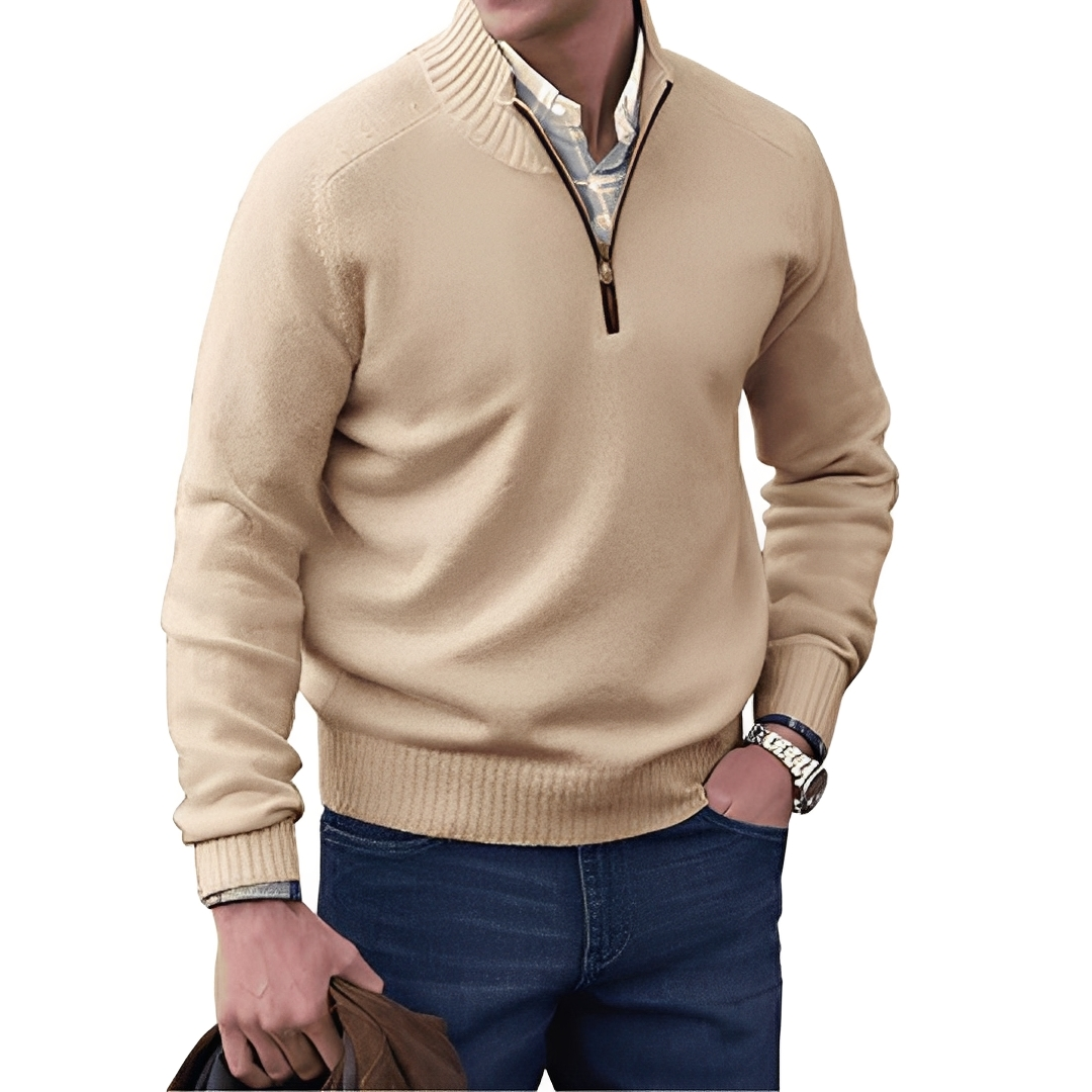 Khirvy - Stilvoller Halbzip-Pullover für Herren