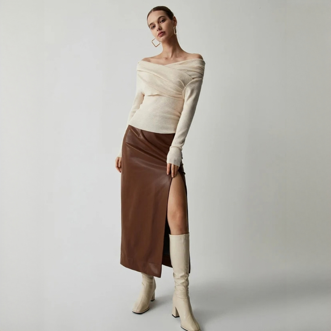 Yasmin - Elegantes trägerloses Top