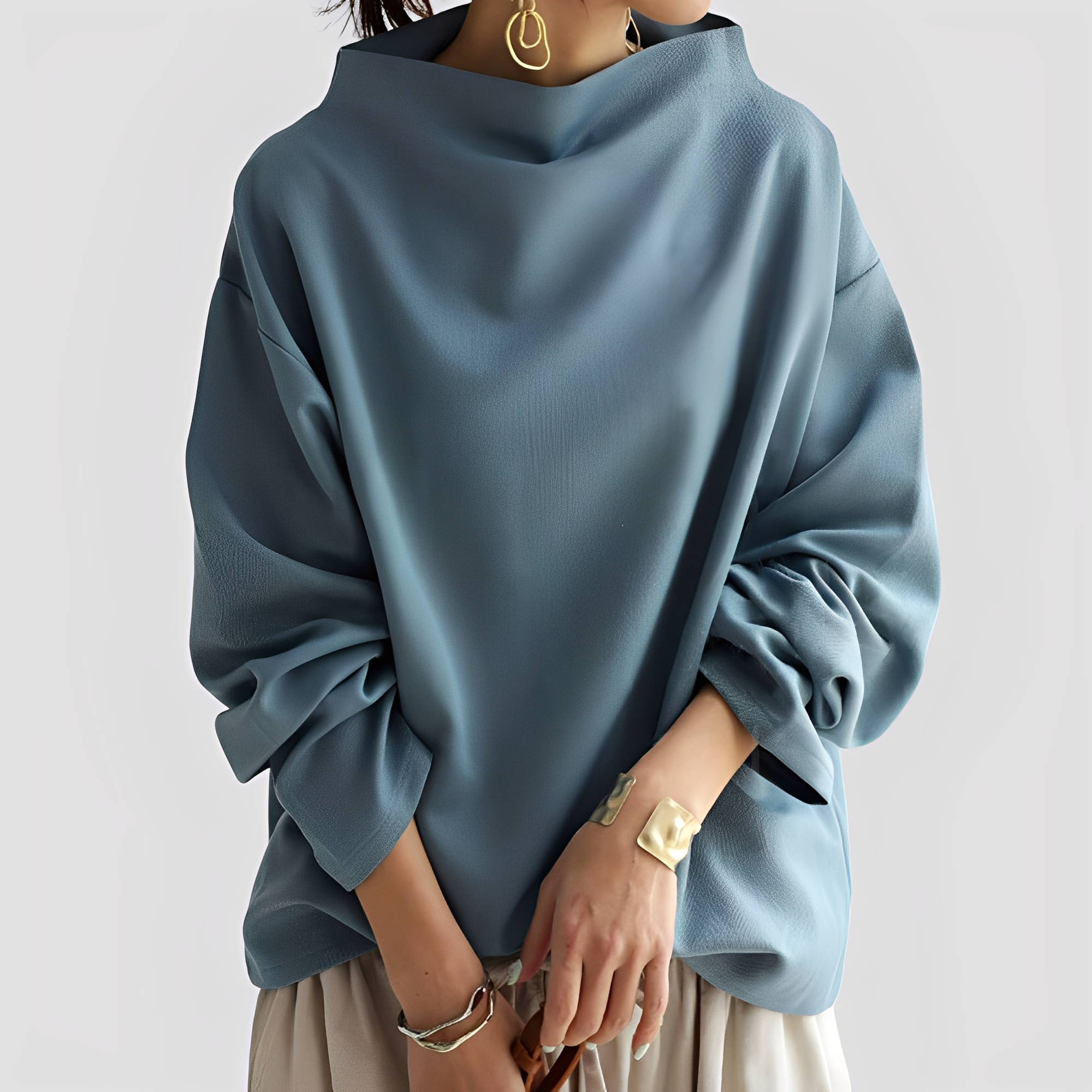 Twyla - Eleganter, lässig geschnittener Damenpullover