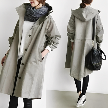 Kyla - Komfortabler Trenchcoat mit Kapuze für Damen