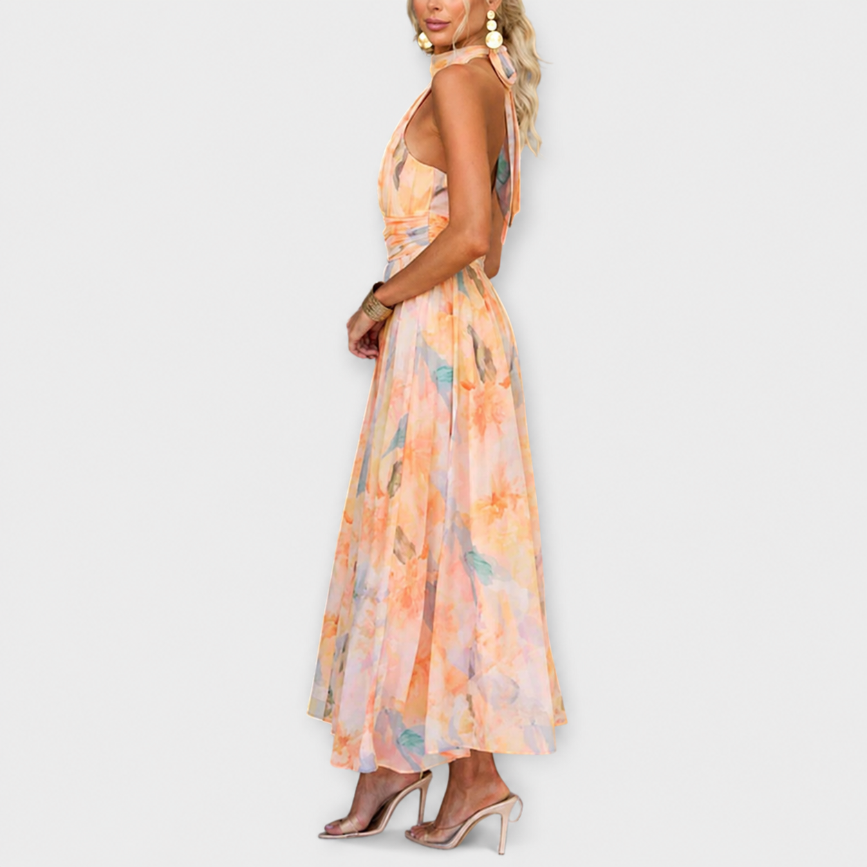 Elettra - Elegantes und Fließendes Rückenfreies Kleid
