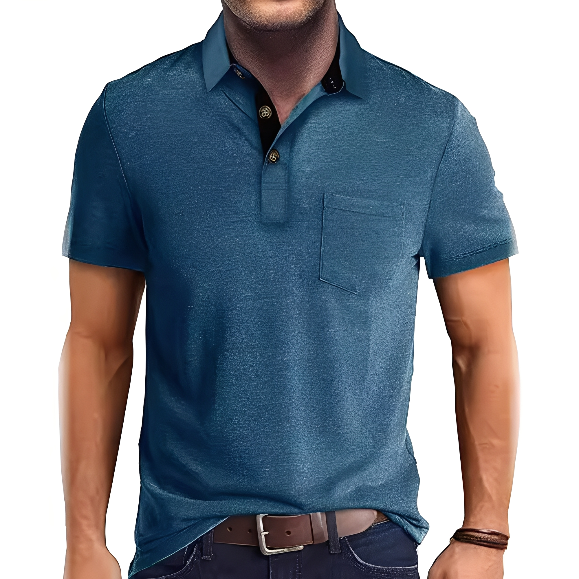Abner - Traditionelles Herren-Poloshirt mit kurzen Ärmeln