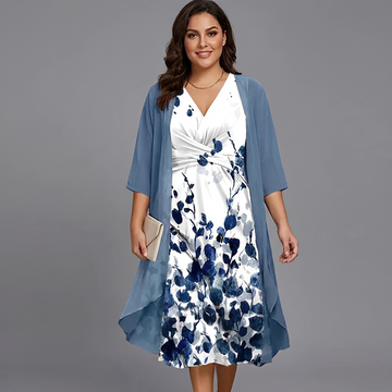 Florentina - Fließendes Zweiteiliges Midikleid