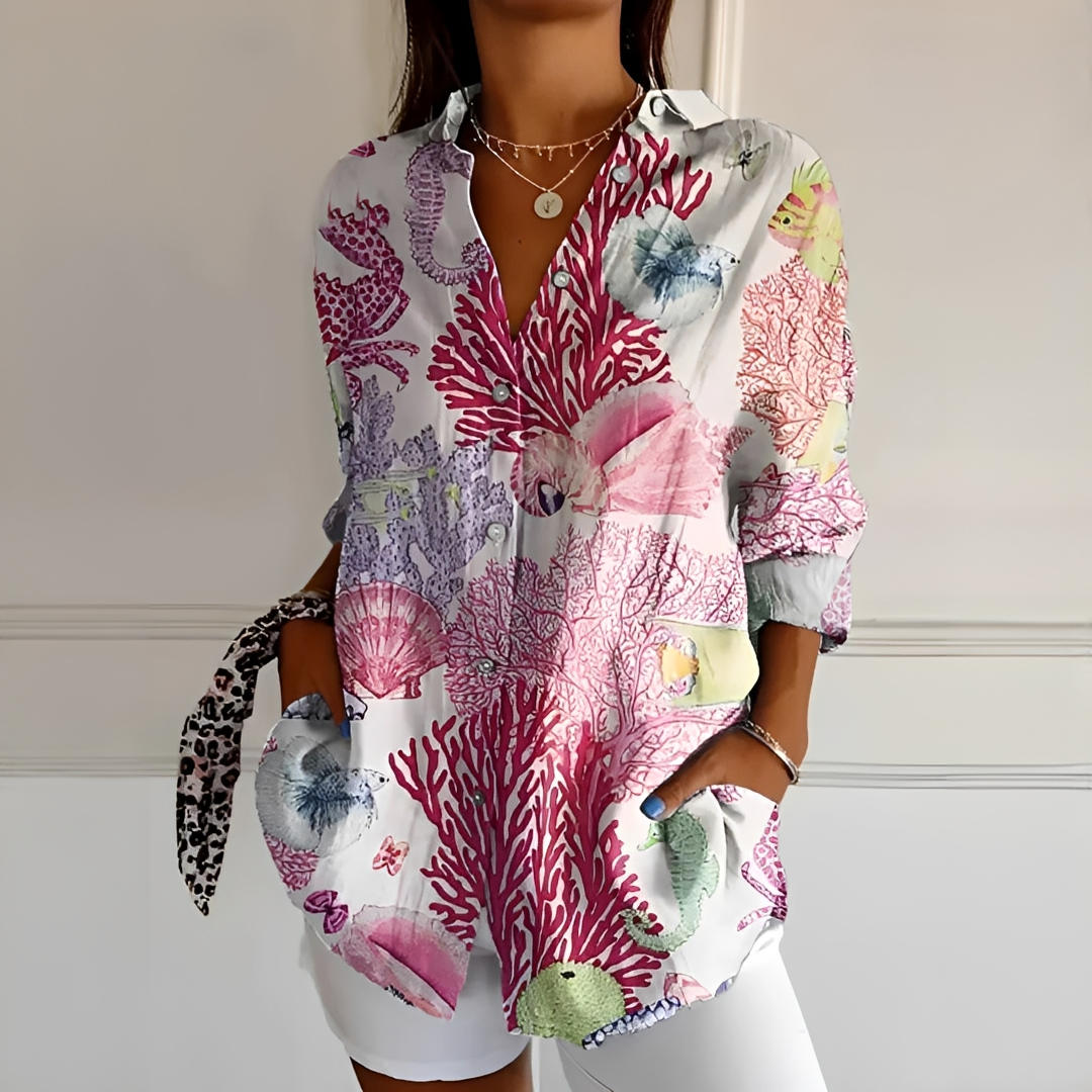 Eleanor - Elegante Bluse mit Knöpfen