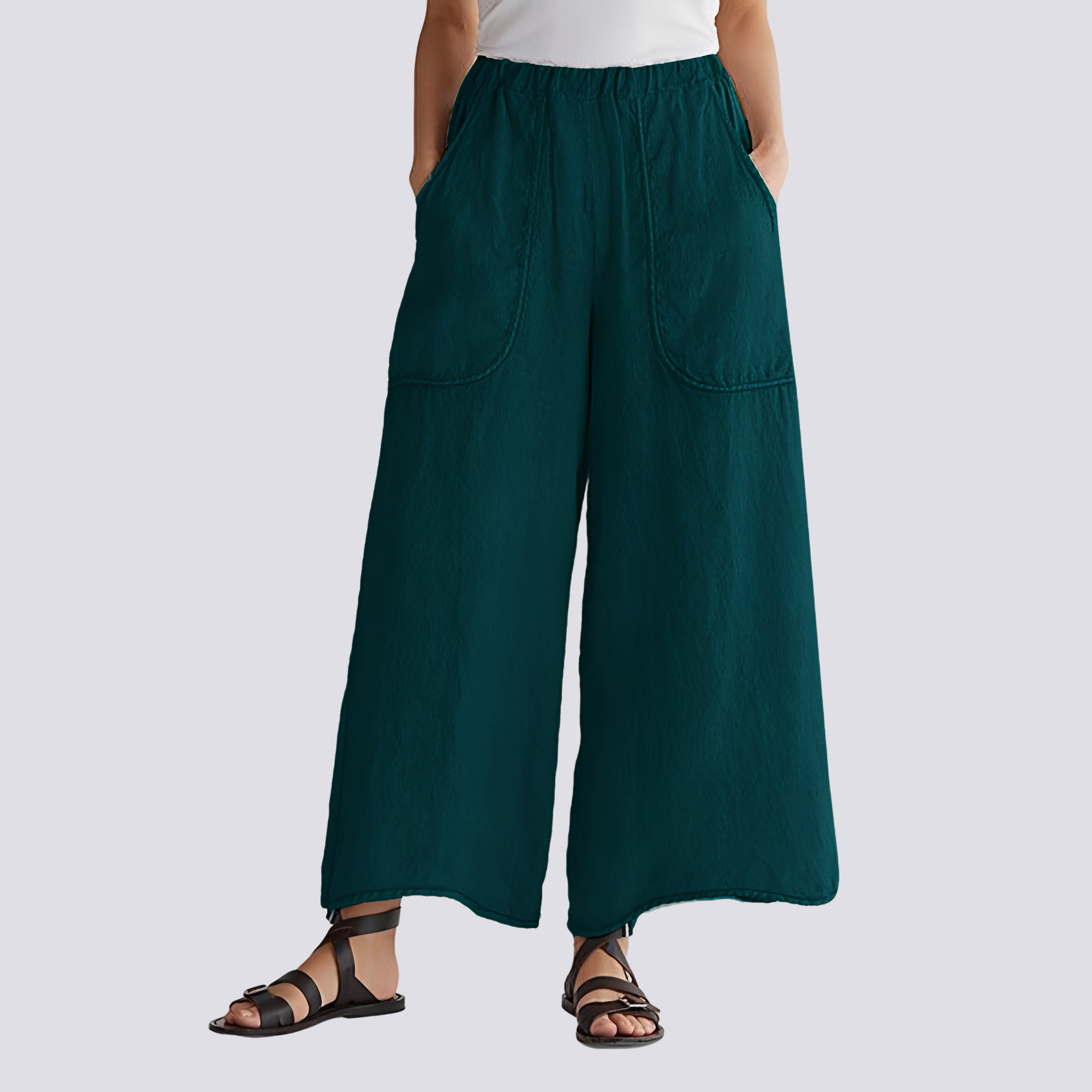 Angela - Lässige Hose mit weitem Bein für Frauen