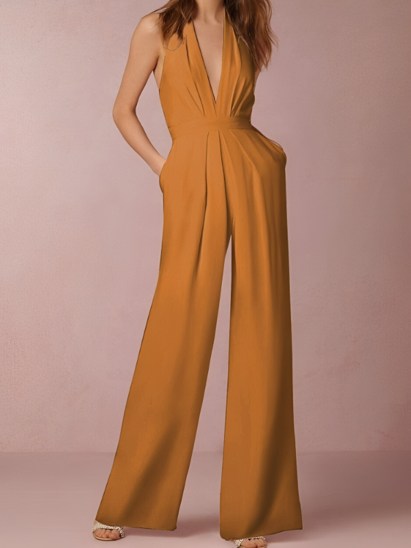 Katie - Eleganter Jumpsuit für Damen mit weitem Bein