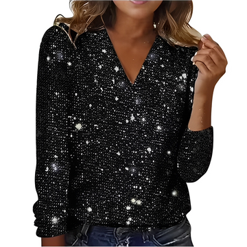 Casandra - Trendy Glitzeroberteil für Frauen