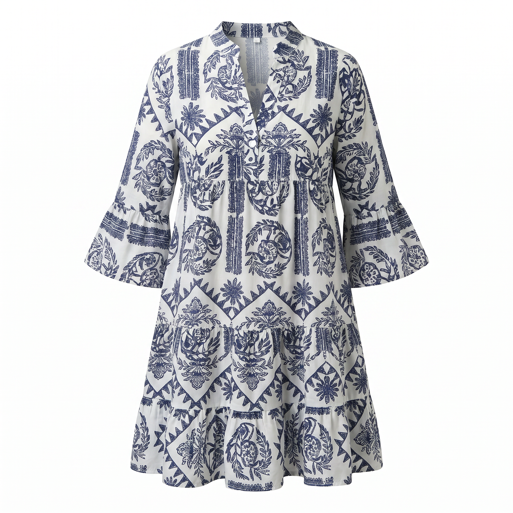 Krisella - Elegantes Midi-Kleid im Boho-Stil
