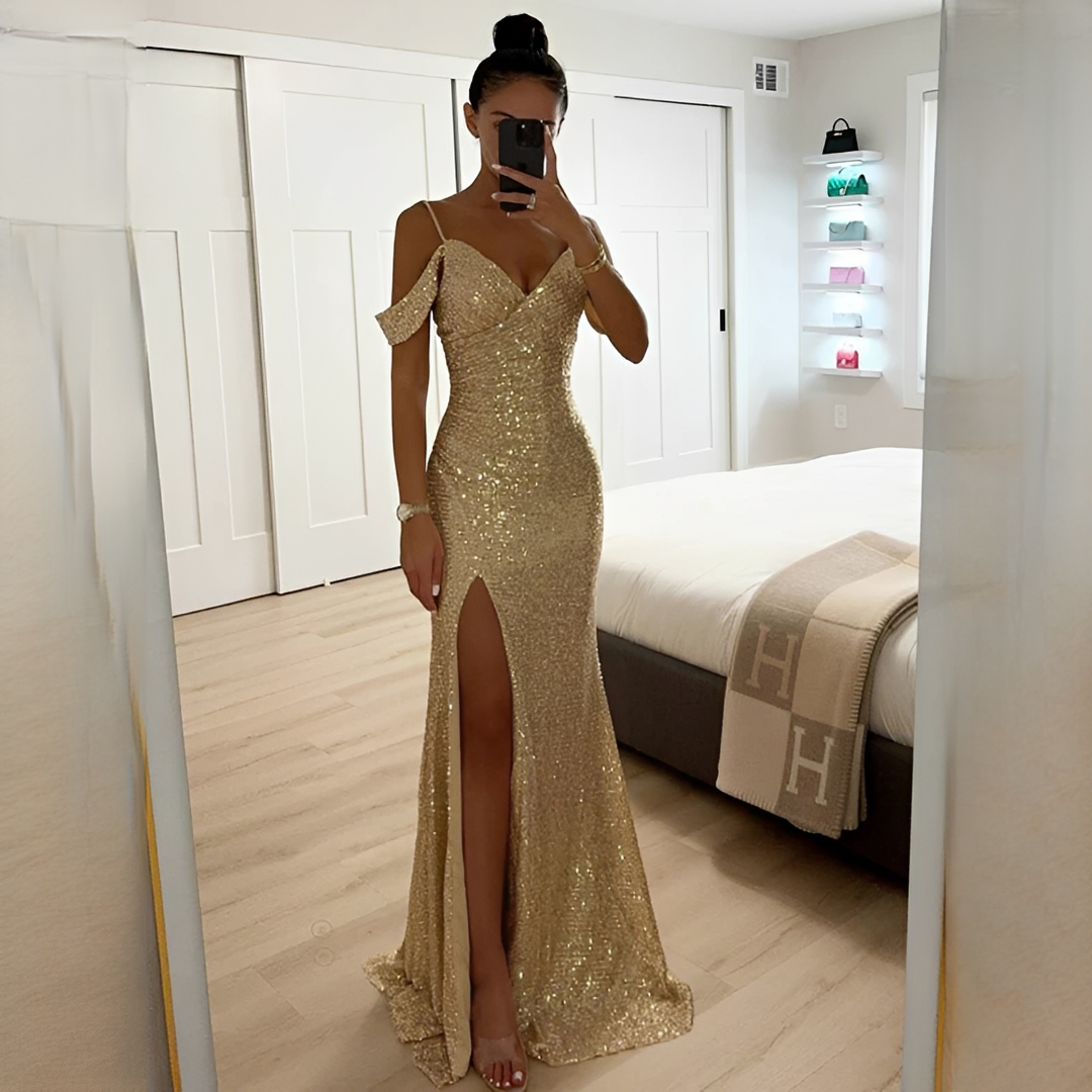 Ashriel - Modisches Split-Kleid