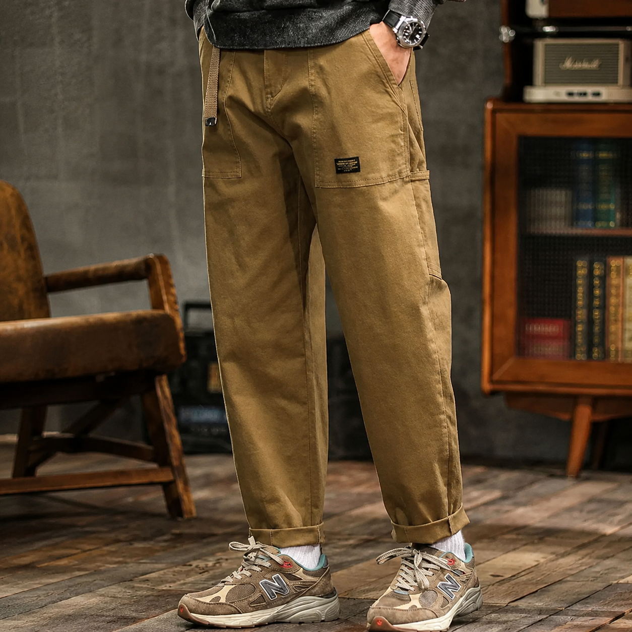 Clyde - Vintage-Stil Weit Geschnittene Hosen